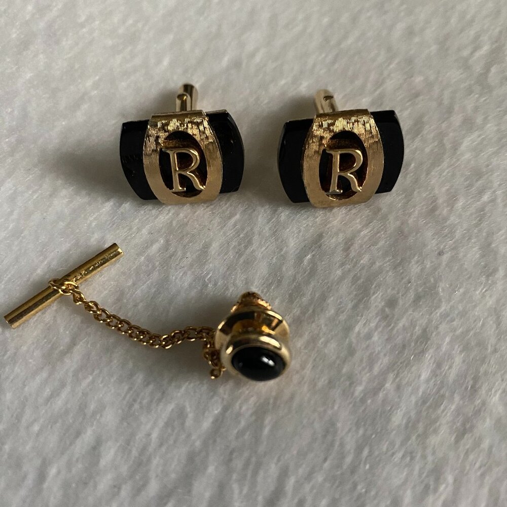 3-pc Cuff Link and Tie Tac Set